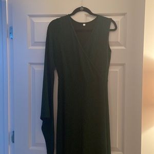 Green One Sleeve Jump Suit